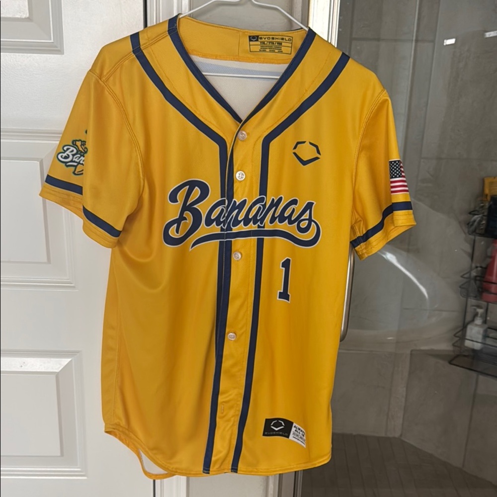 Yellow Savannah Bananas Baseball Jersey